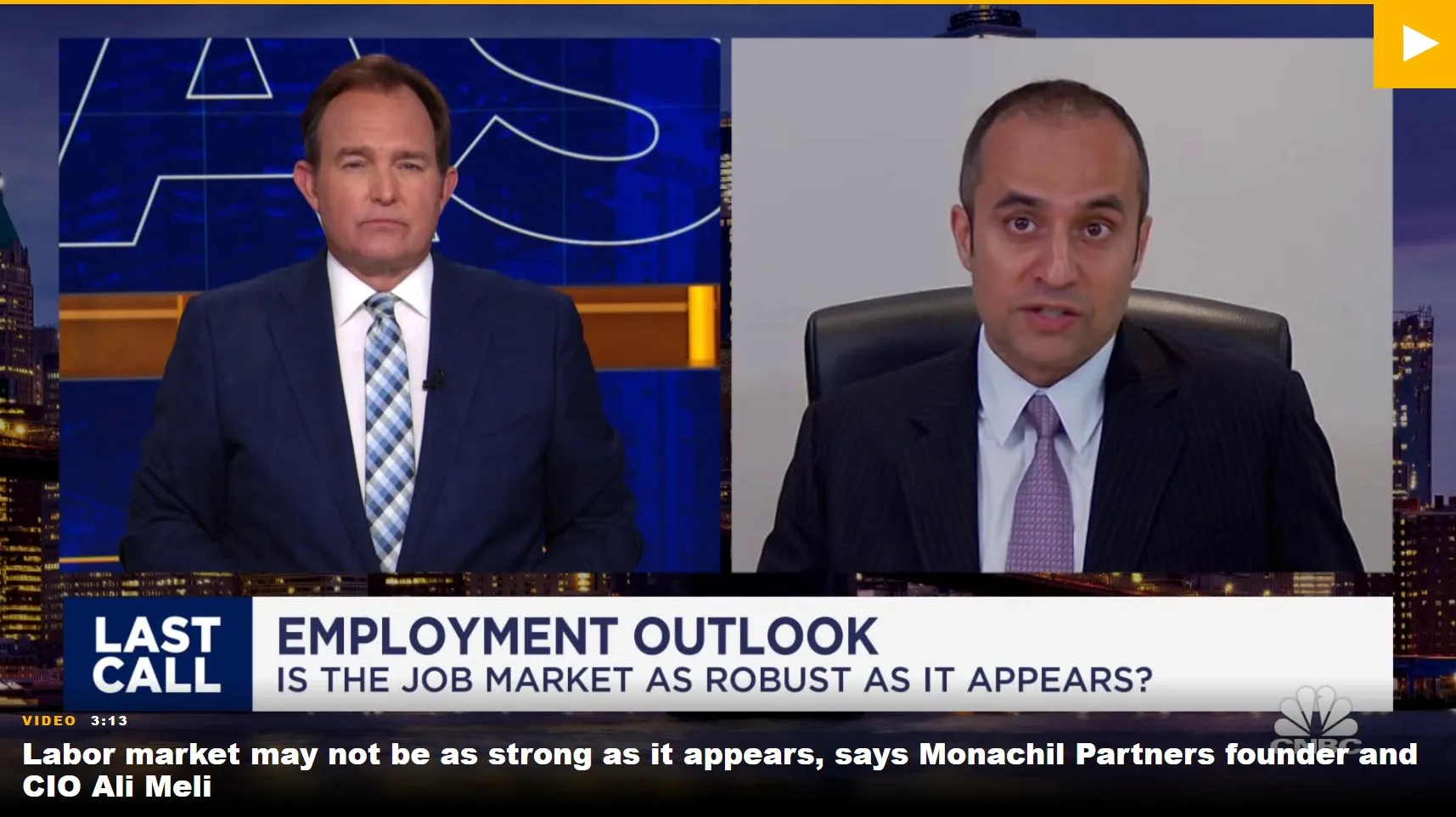 Ali Meli on CNBC